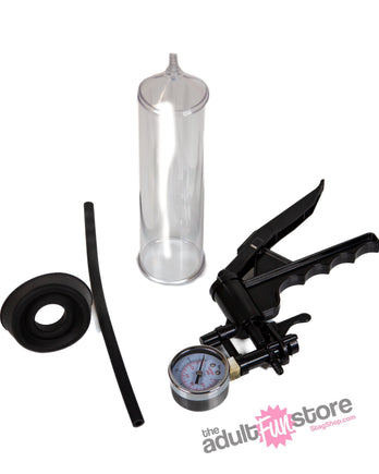 Shots Toys - Pumped - Elite Beginner Penis Pump With PSI Gauge - Clear - Stag Shop