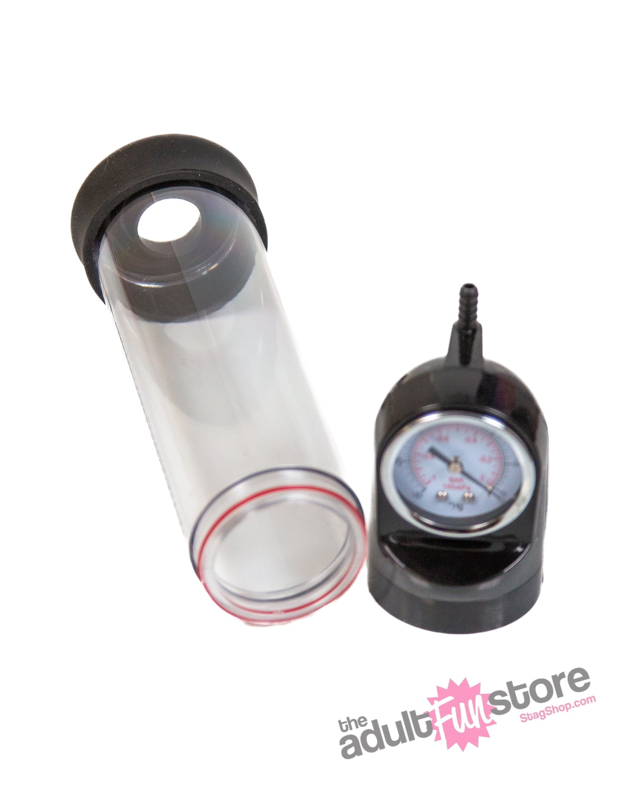 Shots Toys - Pumped - Elite Penis Pump With Advanced PSI Gauge - Clear - Stag Shop