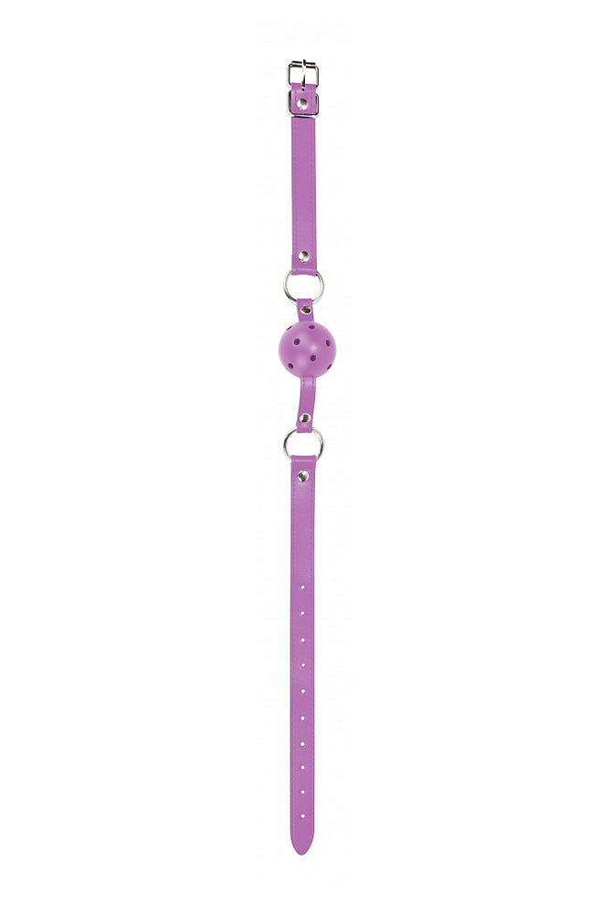 Ouch by Shots Toys - Ball Gag - Purple - Stag Shop