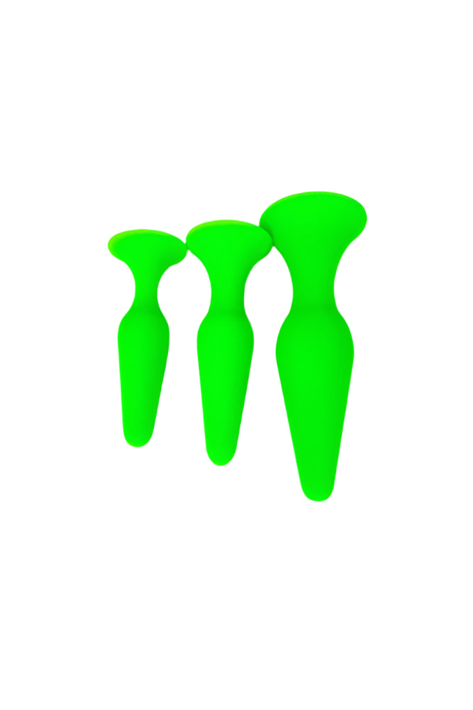 Ouch by Shots Toys - Glow - Butt Plug Set - Glow in the Dark - Stag Shop