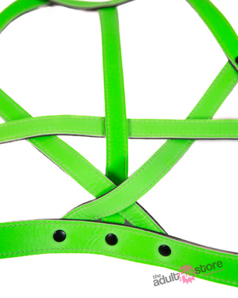 Ouch by Shots Toys - Bra Harness - Glow in the Dark - Stag Shop
