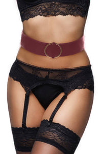 Thumbnail for Ouch by Shots Toys - Halo - Waist Belt - Burgundy - Stag Shop