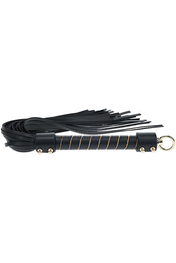 Ouch International - London Collection - Flogger - Black/Gold - Stag Shop