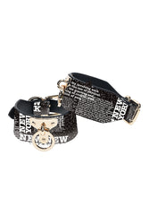 Ouch International - NY Collection - Ankle Cuffs - Black/White - Stag Shop