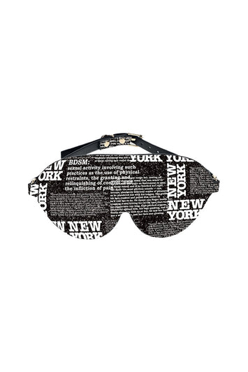 Ouch International - NY Collection - Blindfold - Black/White - Stag Shop