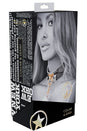 Ouch International - NY Collection - Collar & Leash - Black/White - Stag Shop