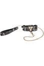 Ouch International - NY Collection - Collar & Leash - Black/White - Stag Shop