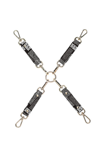 Ouch International - NY Collection - Hogtie Connector - Black/White - Stag Shop