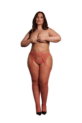 Shots Toys - Le Désir - DES055 - Suspender Pantyhose with Strappy Waist - Various Colours & Sizes - Stag Shop