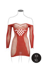Shots Toys - Le Désir  - DES017 - Long Sleeve Net Mini Dress - Various Colours - OS - Stag Shop