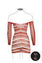 Shots Toys - Le Désir  - DES017 - Long Sleeve Net Mini Dress - Various Colours - OS - Stag Shop