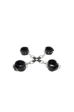 Ouch by Shots Toys - Leather Hand & Leg Cuffs - Black