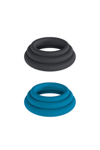 Thumbnail for Shots Toys - Levelz - 3 PC Silicone Cock Ring Set - Large - Stag Shop