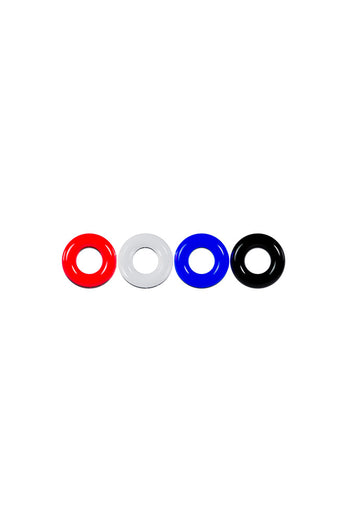 Shots - Levelz - 4 PC Multicolor Cock Ring Set - Stag Shop