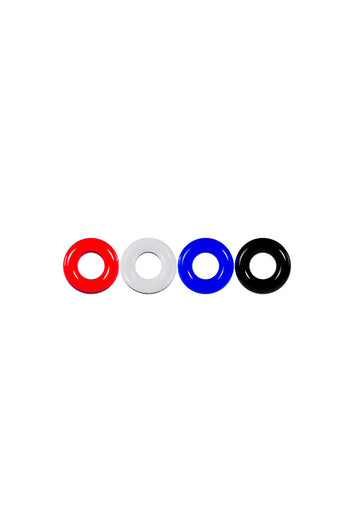 Shots - Levelz - 4 PC Multicolor Cock Ring Set - Stag Shop