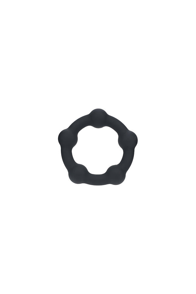 Shots Toys - Levelz - Beaded Silicone Cock Ring - Stag Shop