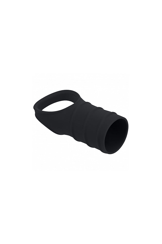 Shots Toys - Levelz - Silicone Cock Ring & Ribbed Sleeve - Stag Shop