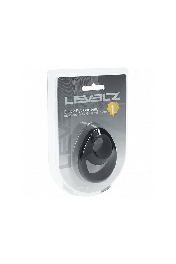 Shots Toys - Levelz - Double Ergo Silicone Cock Ring - Stag Shop