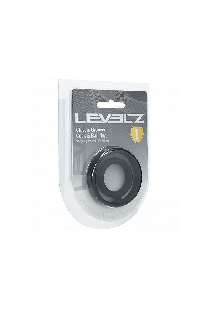 Shots Toys - Levelz - Grooved Silicone Cock & Ball Ring - Stag Shop