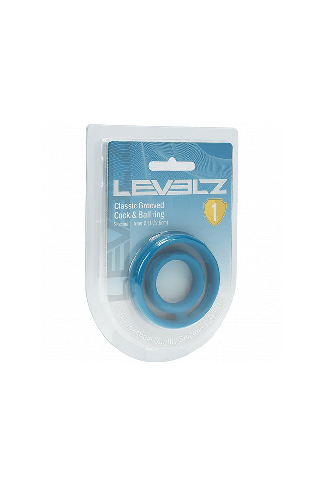 Shots Toys - Levelz - Grooved Silicone Cock & Ball Ring - Stag Shop