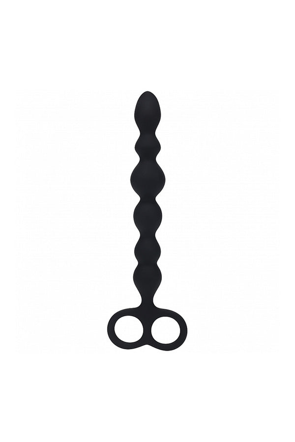 Shots Toys - Levelz - Beaded Anal Probe with Double Loop - Stag Shop
