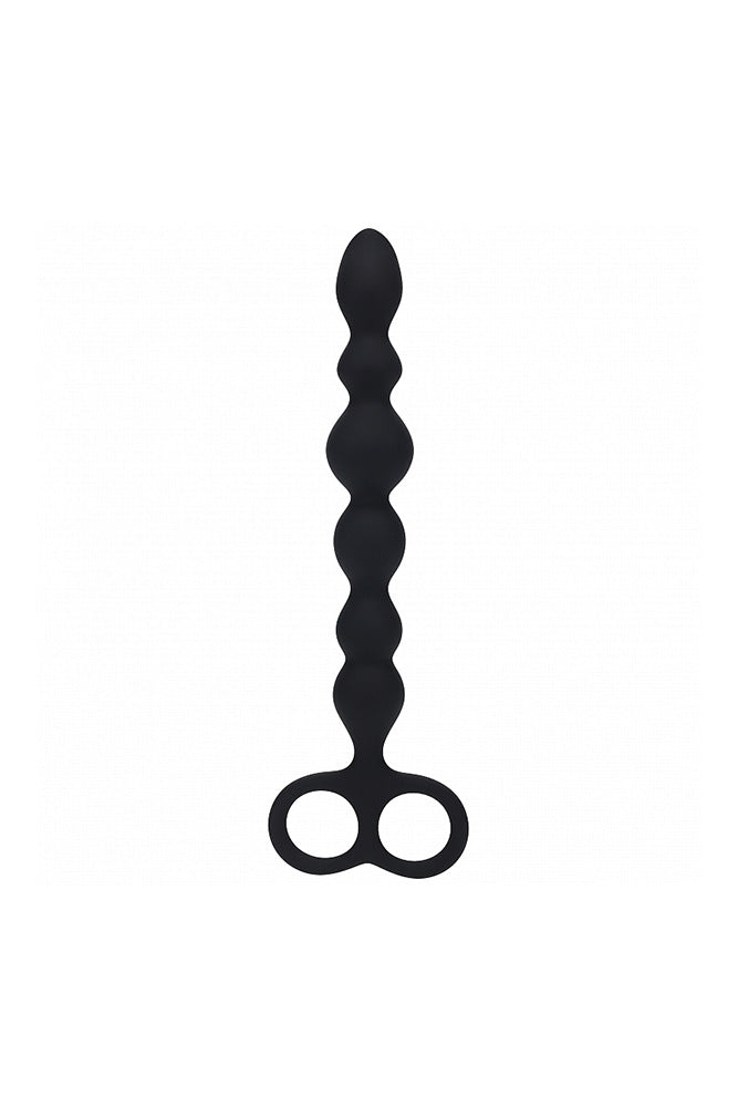 Shots Toys - Levelz - Beaded Anal Probe with Double Loop - Stag Shop