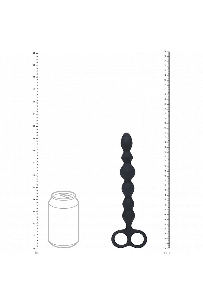 Shots Toys - Levelz - Beaded Anal Probe with Double Loop - Stag Shop