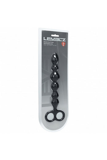 Shots Toys - Levelz - Beaded Anal Probe with Double Loop - Stag Shop