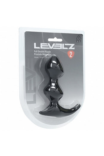 Shots Toys - Levelz - Full Double Ripple Silicone Prostate Massager - Stag Shop