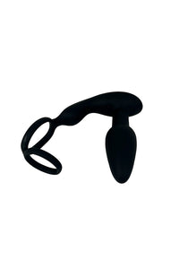 Thumbnail for Shots Toys - Levelz - Remote Control & Rotating Beads Anal Plug with Dual Cock Ring - Stag Shop