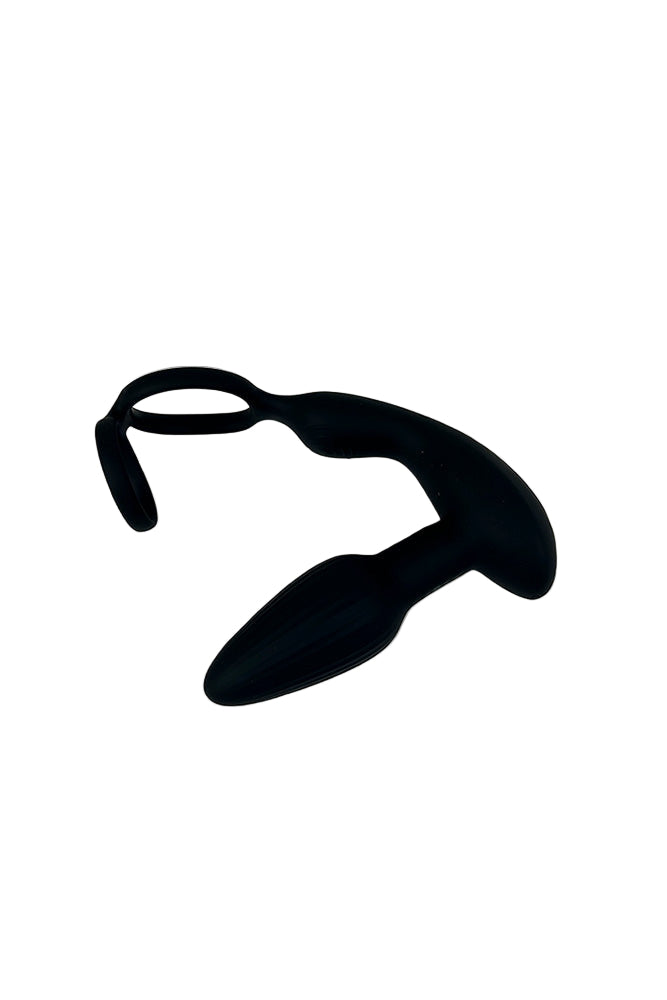 Shots Toys - Levelz - Remote Control & Rotating Beads Anal Plug with Dual Cock Ring - Stag Shop