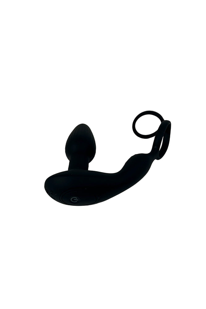 Shots Toys - Levelz - Remote Control & Rotating Beads Anal Plug with Dual Cock Ring - Stag Shop