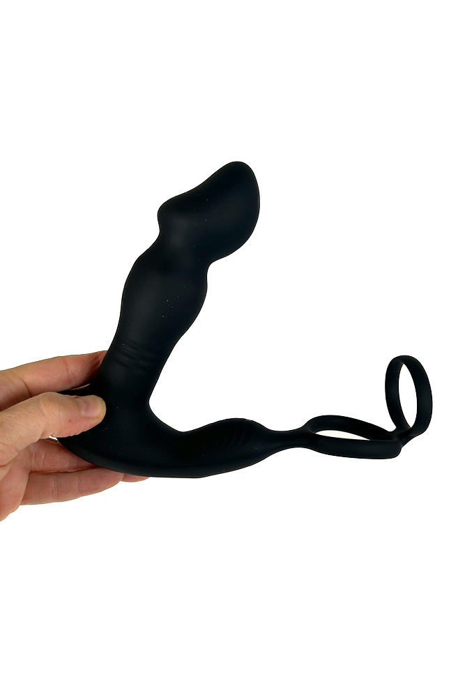 Shots Toys - Levelz - Remote Control Vibrating, Thrusting & Come-Hither Prostate Stimulator with Cock Ring - Stag Shop