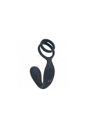 Shots Toys - Levelz - Vibrating Prostate Stimulator with Dual Cock Ring - Stag Shop