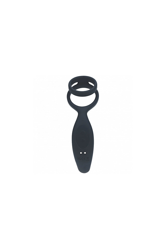 Shots Toys - Levelz - Vibrating Prostate Stimulator with Dual Cock Ring - Stag Shop