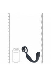 Shots Toys - Levelz - Vibrating Prostate Stimulator with Dual Cock Ring - Stag Shop
