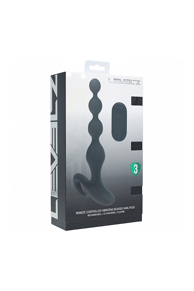 Shots Toys - Levelz - Remote Control Beaded Vibrating Anal Plug - Stag Shop