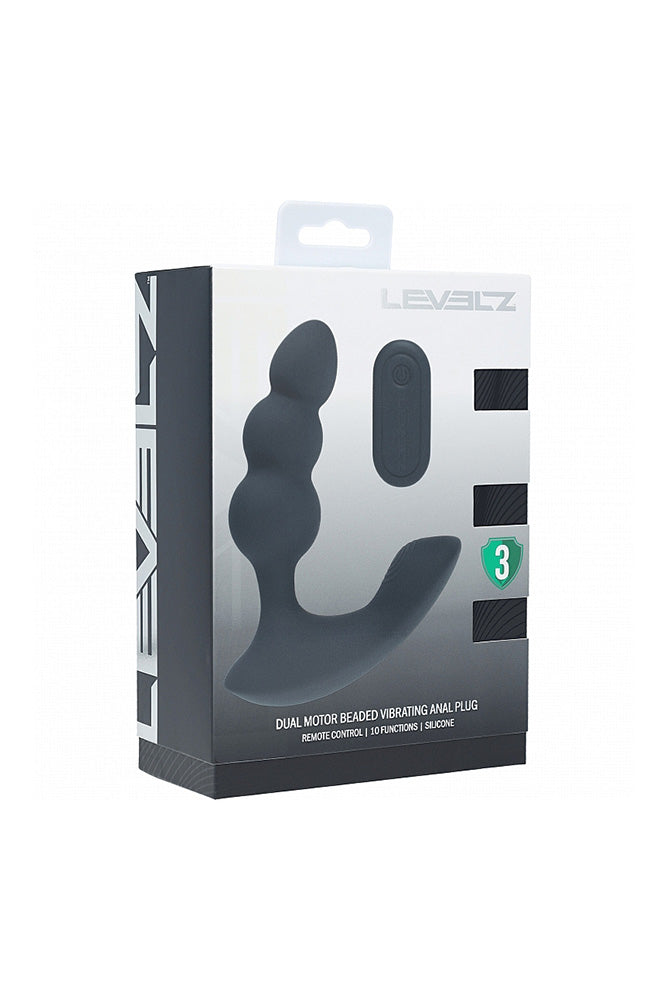 Shots Toys - Levelz - Remote Control Beaded Vibrating Prostate Massager - Stag Shop