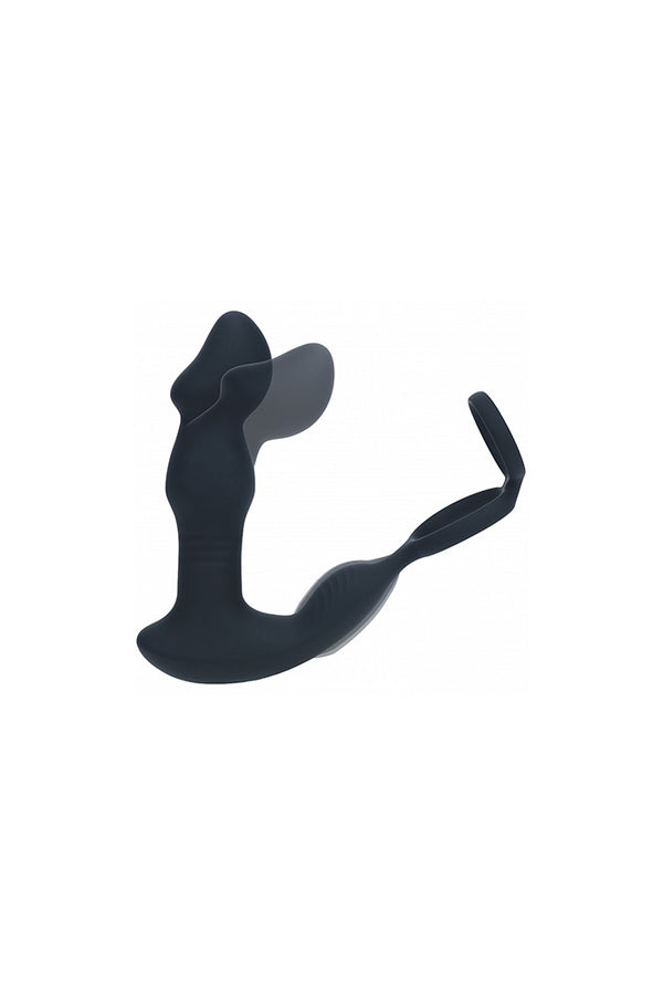Shots Toys - Levelz - Remote Control Vibrating, Thrusting & Come-Hither Prostate Stimulator with Cock Ring - Stag Shop