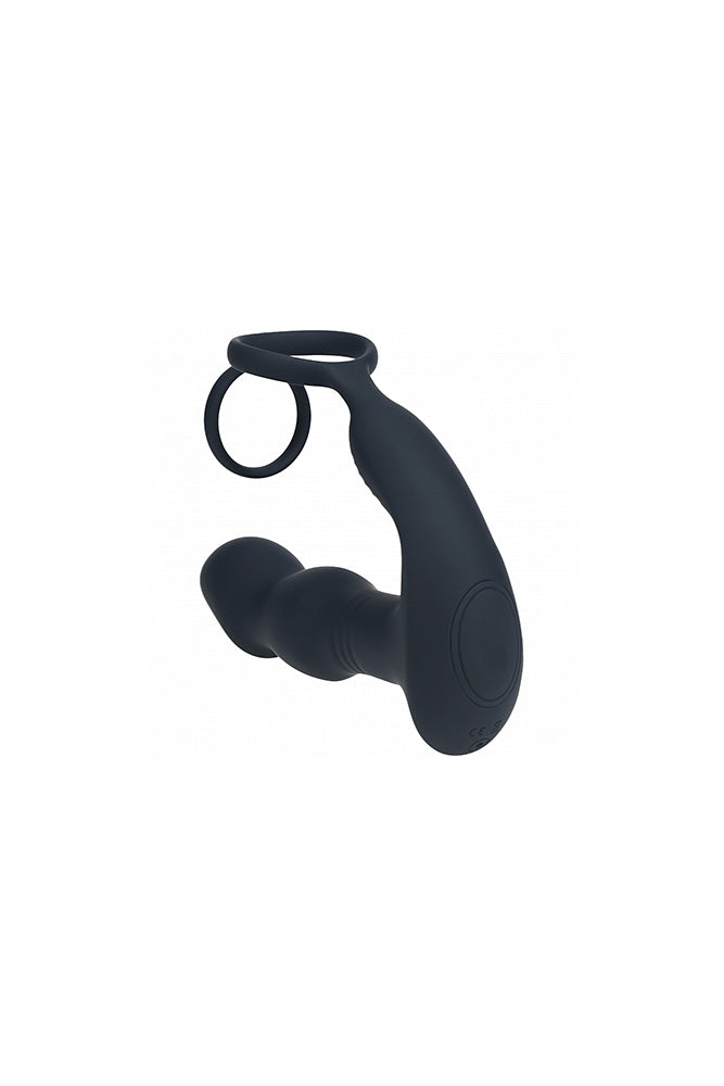 Shots Toys - Levelz - Remote Control Vibrating, Thrusting & Come-Hither Prostate Stimulator with Cock Ring - Stag Shop
