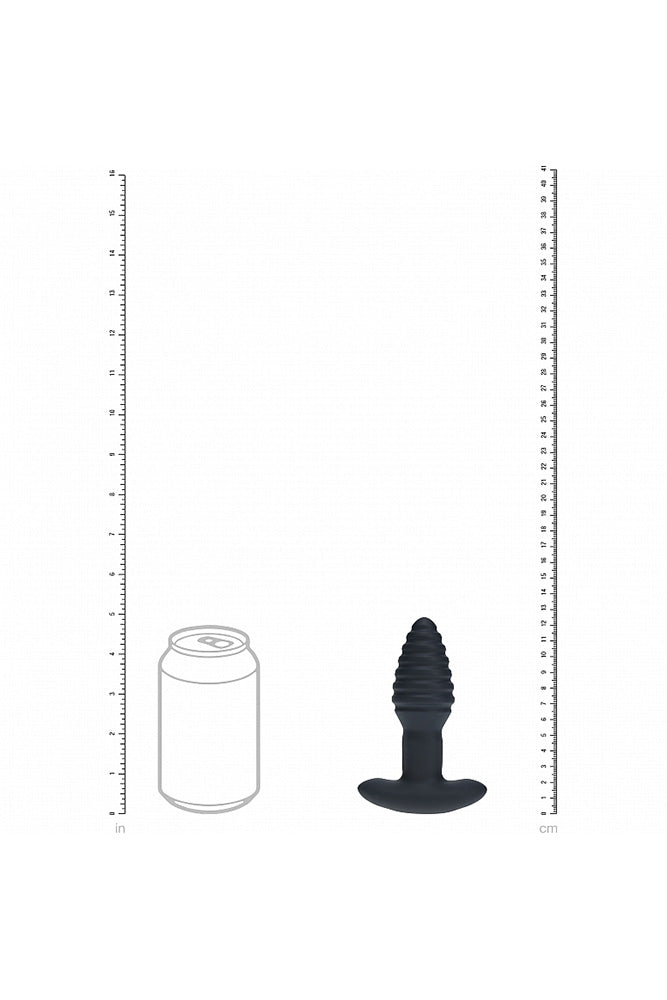 Shots Toys - Remote Control Vibrating & Rotating Ribbed Anal Plug - Stag Shop