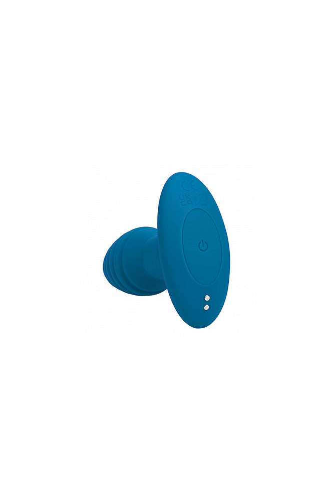 Shots Toys - Remote Control Vibrating & Rotating Ribbed Anal Plug - Stag Shop