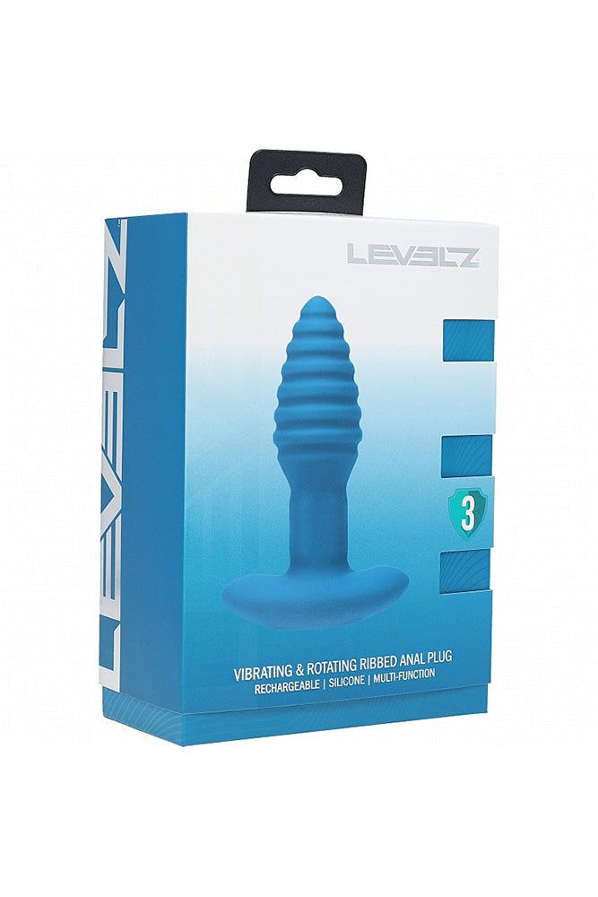 Shots Toys - Remote Control Vibrating & Rotating Ribbed Anal Plug - Stag Shop