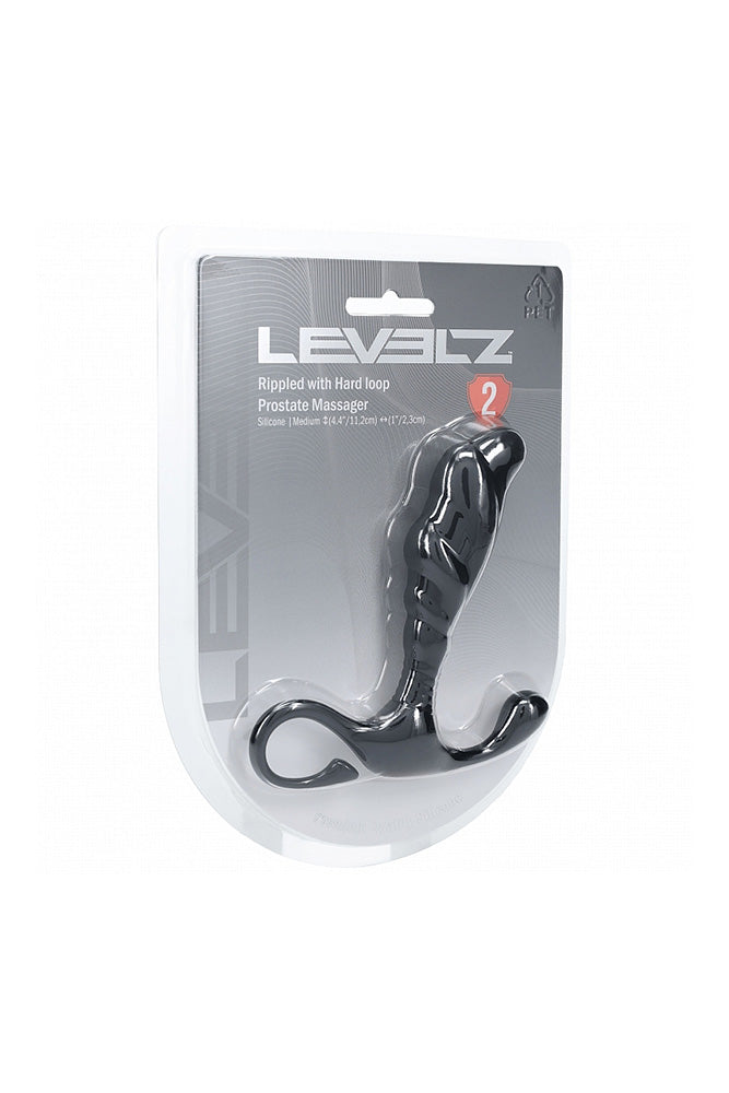 Shots Toys - Levelz - Rippled Prostate Massager With Hard Looped Handle - Stag Shop