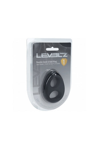Shots Toys - Levelz - Double Liquid Silicone Cock & Ball Ring - Stag Shop