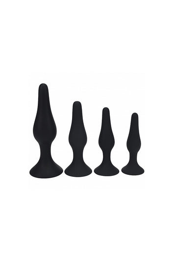 Shots Toys - Levelz - 4 PC Slim Silicone Anal Plug Set - Stag Shop