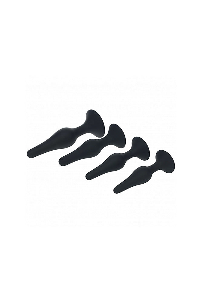 Shots Toys - Levelz - 4 PC Slim Silicone Anal Plug Set - Stag Shop