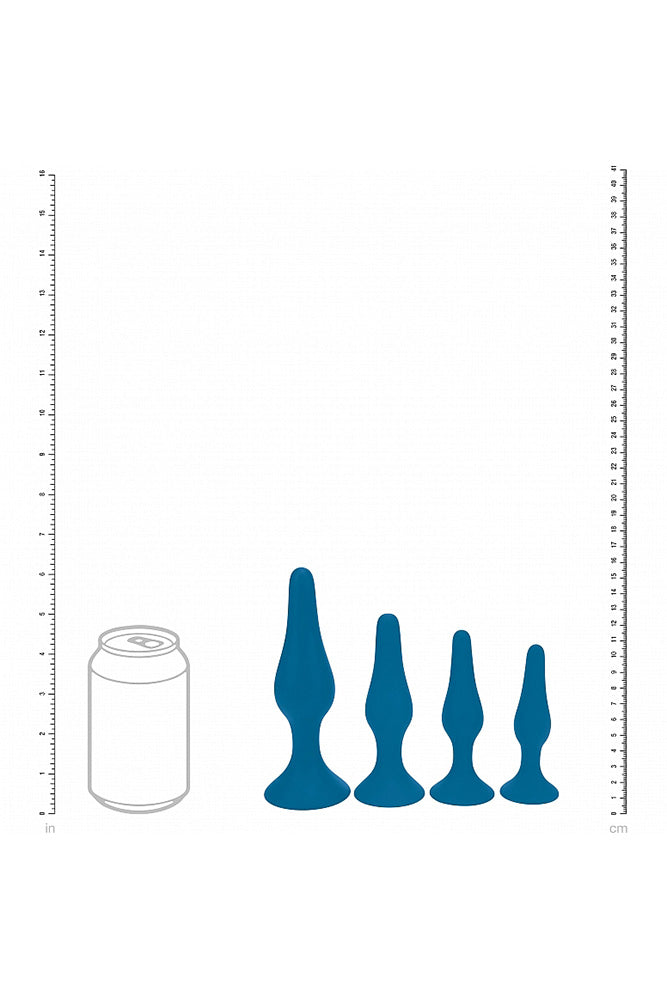Shots Toys - Levelz - 4 PC Slim Silicone Anal Plug Set - Stag Shop