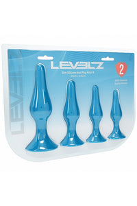 Thumbnail for Shots Toys - Levelz - 4 PC Slim Silicone Anal Plug Set - Stag Shop