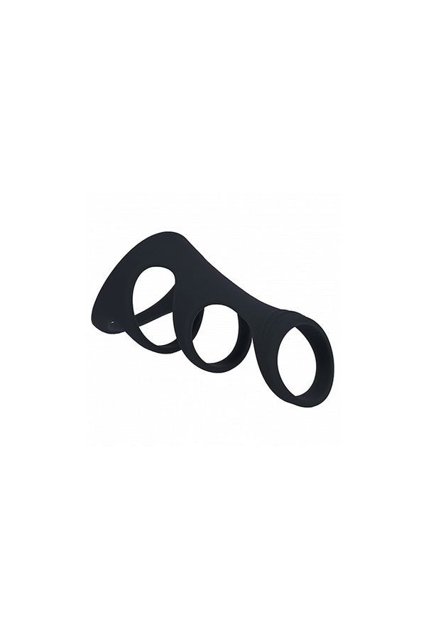 Shots Toys - Levelz - 3 Loop Silicone Cock Ring - Stag Shop